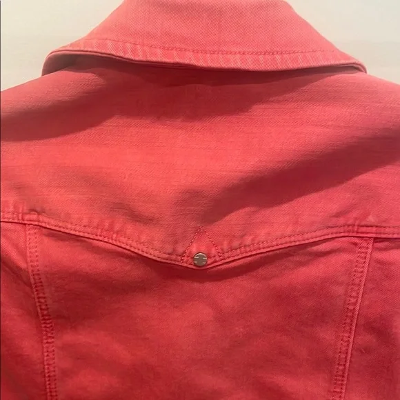 Liverpool Rosebud Coral Jean Jacket Classic Denim Style NWT - Picture 8 of 16